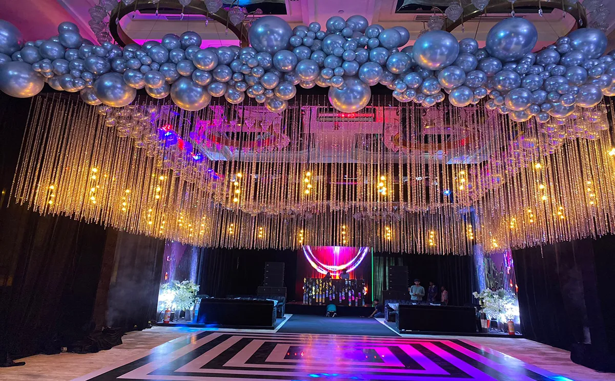 Sangeet event decor by Vows Vachan Party Cruisers India